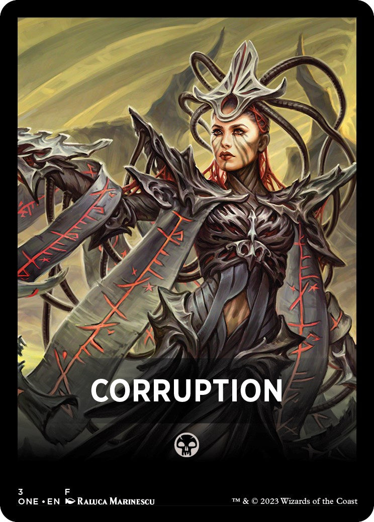 Corruption Theme Card [Phyrexia: All Will Be One Tokens] | The CG Realm