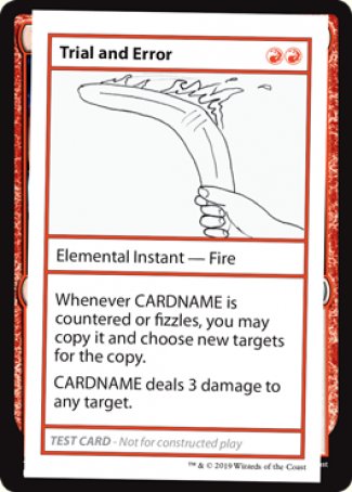 Trial and Error (2021 Edition) [Mystery Booster Playtest Cards] | The CG Realm