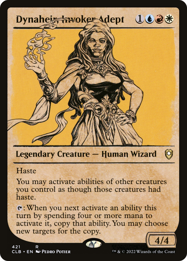 Dynaheir, Invoker Adept (Showcase) (CLB-421) - Commander Legends: Battle for Baldur's Gate: (Showcase)