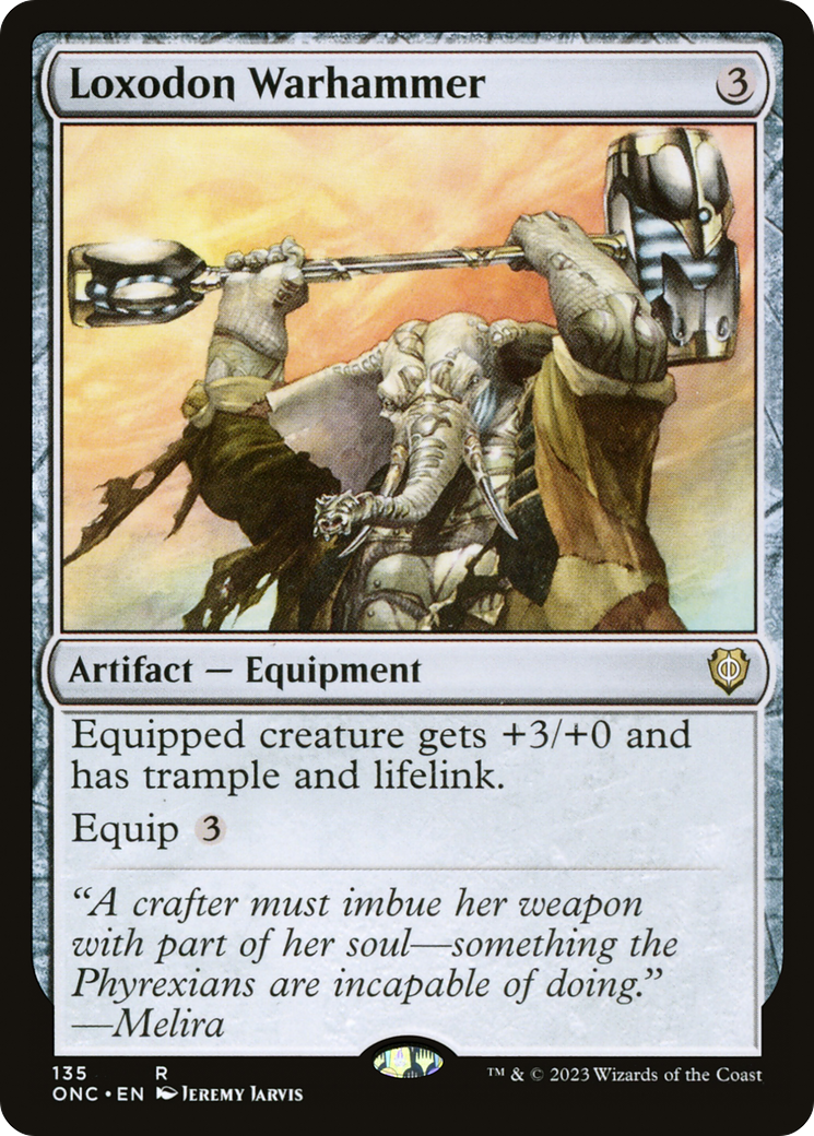 Loxodon Warhammer [Phyrexia: All Will Be One Commander] | The CG Realm