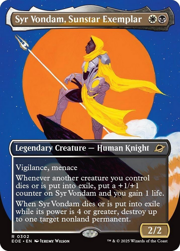 Syr Vondam, Sunstar Exemplar (Borderless) [Edge of Eternities] | The CG Realm