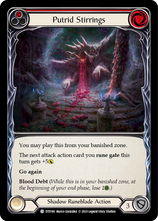 Putrid Stirrings (Red) [DTD161] (Dusk Till Dawn)  Rainbow Foil | The CG Realm