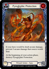 Pyroglyphic Protection (Red) [EVR131] (Everfest)  1st Edition Rainbow Foil | The CG Realm