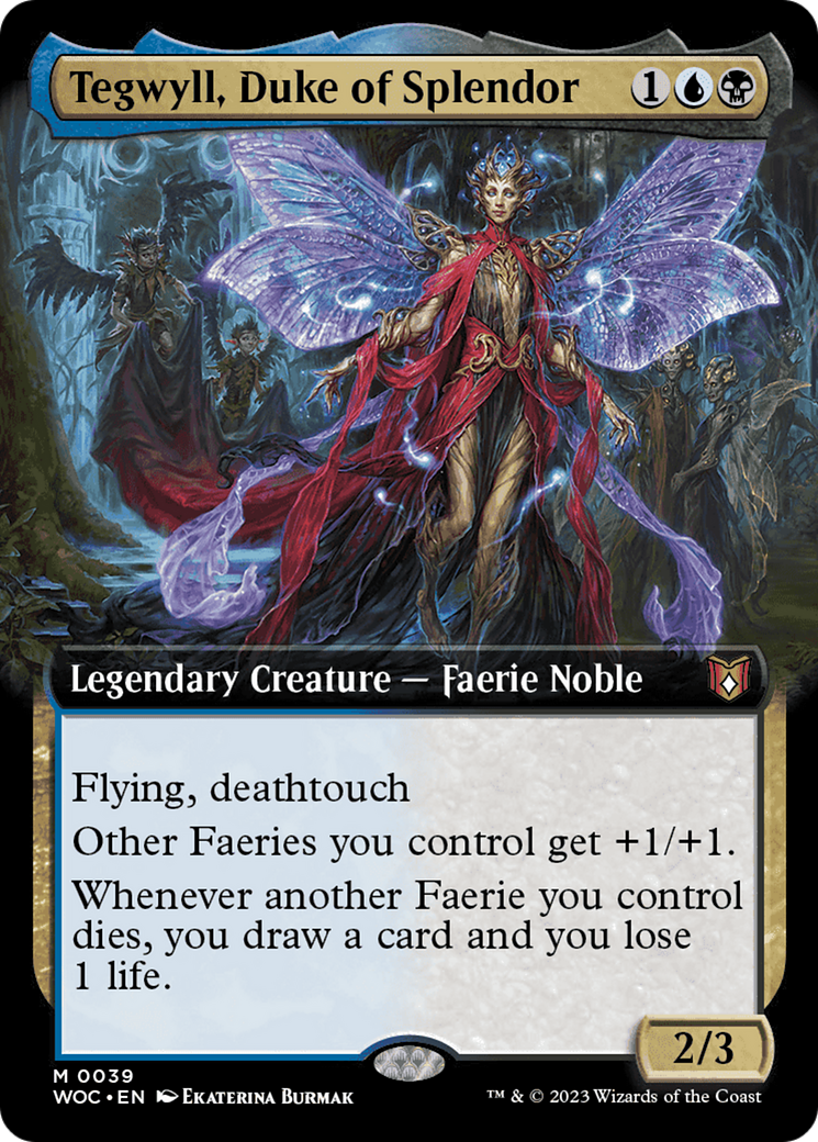 Tegwyll, Duke of Splendor (Extended Art) [Wilds of Eldraine Commander] | The CG Realm