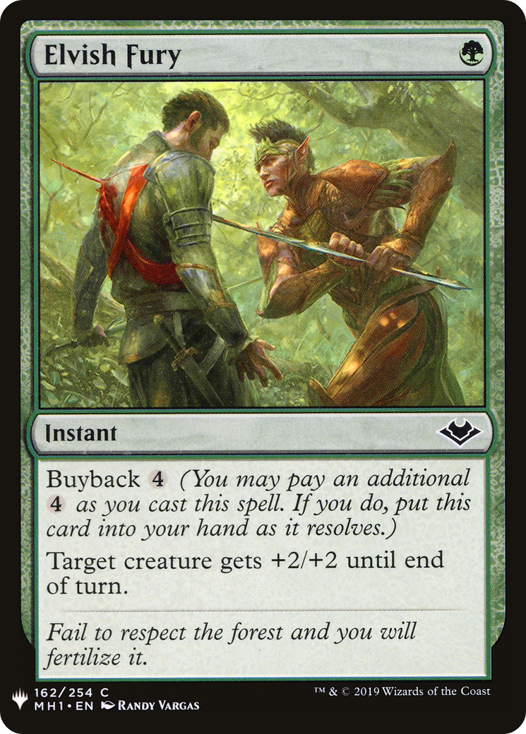 Elvish Fury (LIST-MH1-162) - The List