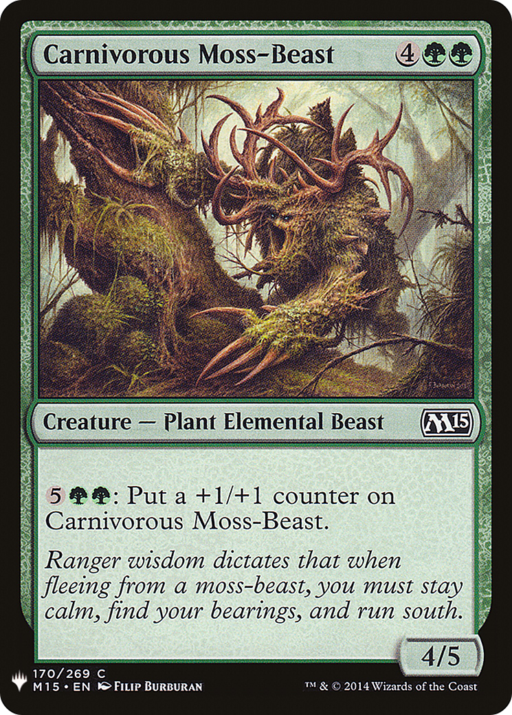 Carnivorous Moss-Beast (LIST-M15-170) - The List