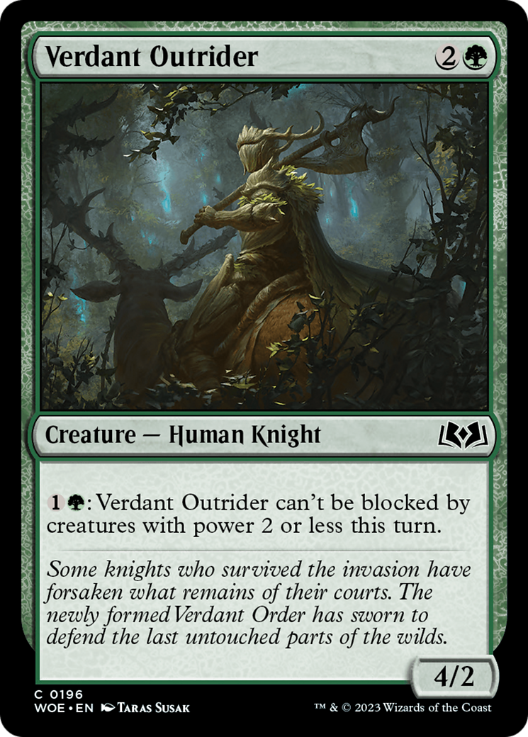 Verdant Outrider [Wilds of Eldraine] | The CG Realm