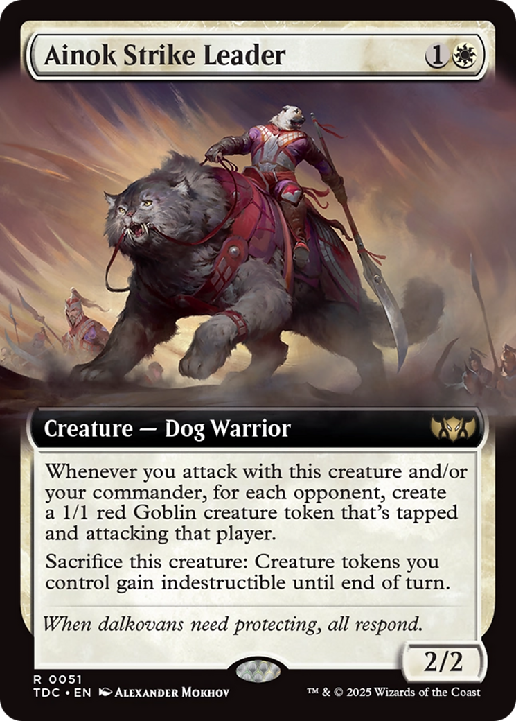 Ainok Strike Leader (Extended Art) [Tarkir: Dragonstorm Commander] | The CG Realm