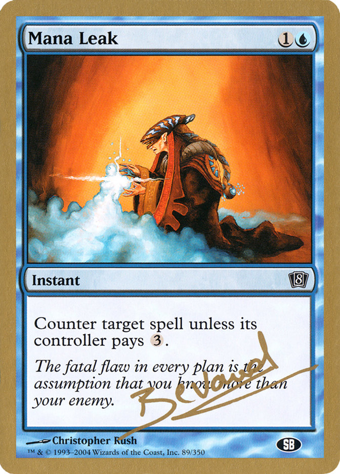 Mana Leak (Manuel Bevand) (SB) [World Championship Decks 2004] | The CG Realm