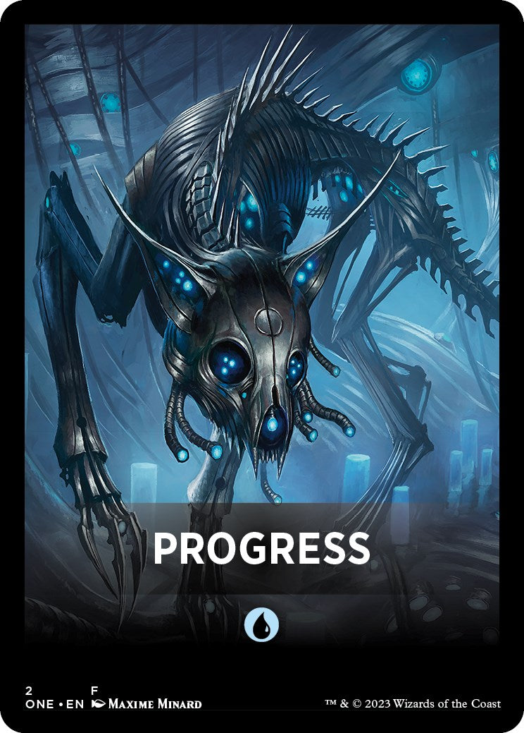 Progress Theme Card [Phyrexia: All Will Be One Tokens] | The CG Realm