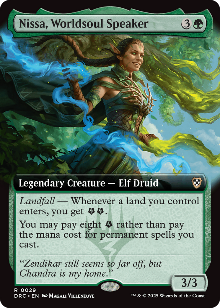Nissa, Worldsoul Speaker (Extended Art) [Aetherdrift Commander] | The CG Realm