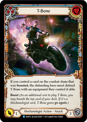 T-Bone (Blue) [EVR075] (Everfest)  1st Edition Rainbow Foil | The CG Realm