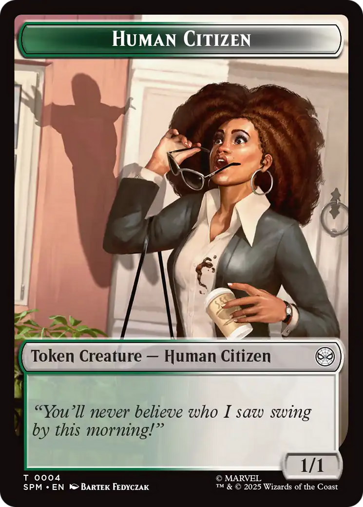 Copy // Human Citizen Double-Sided Token (SPM-1 // 4) - Marvel's Spider-Man