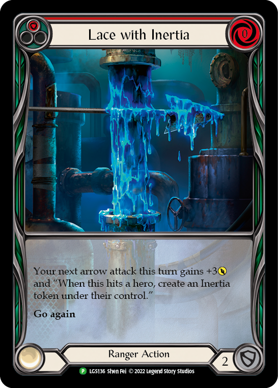 Lace with Inertia (Red) [LGS136] (Promo)  Rainbow Foil | The CG Realm