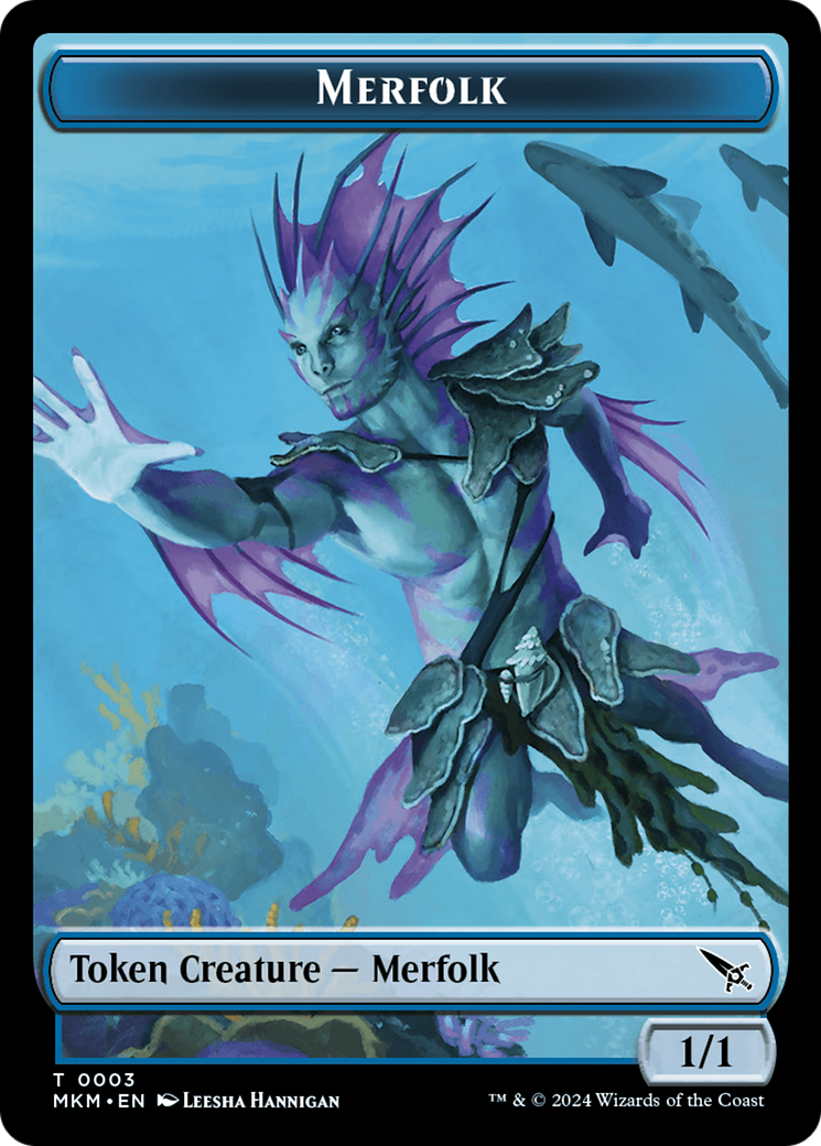 Merfolk Token [Murders at Karlov Manor Tokens] | The CG Realm