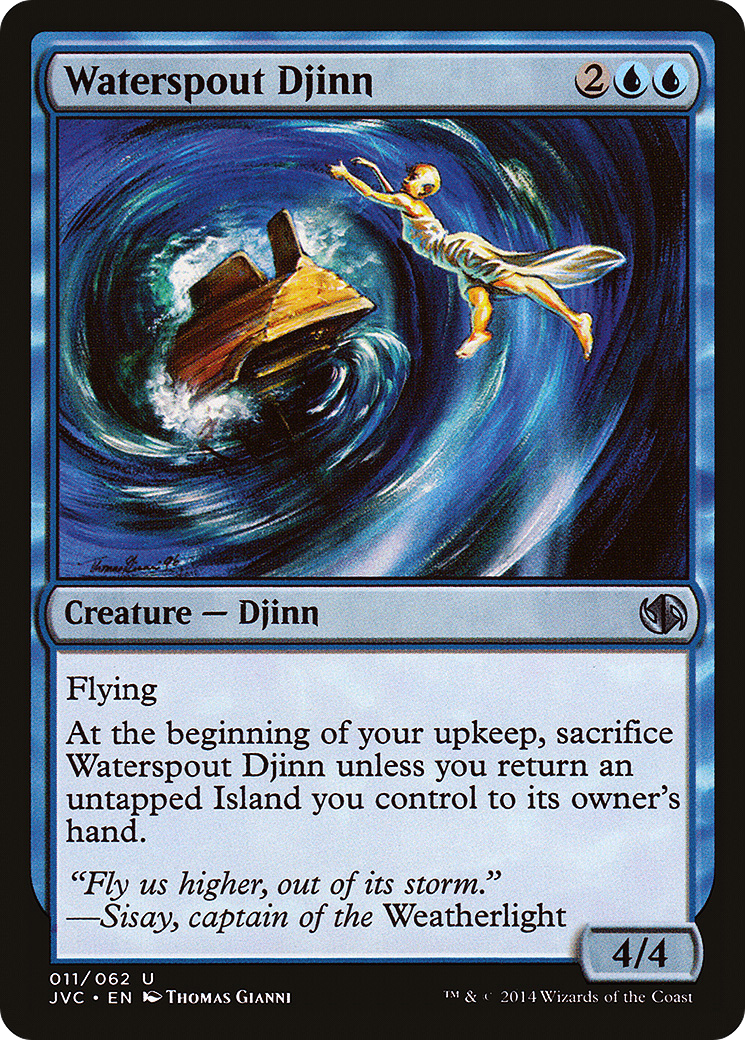 Waterspout Djinn (DD3-) - Duel Decks Anthology: Jace vs. Chandra