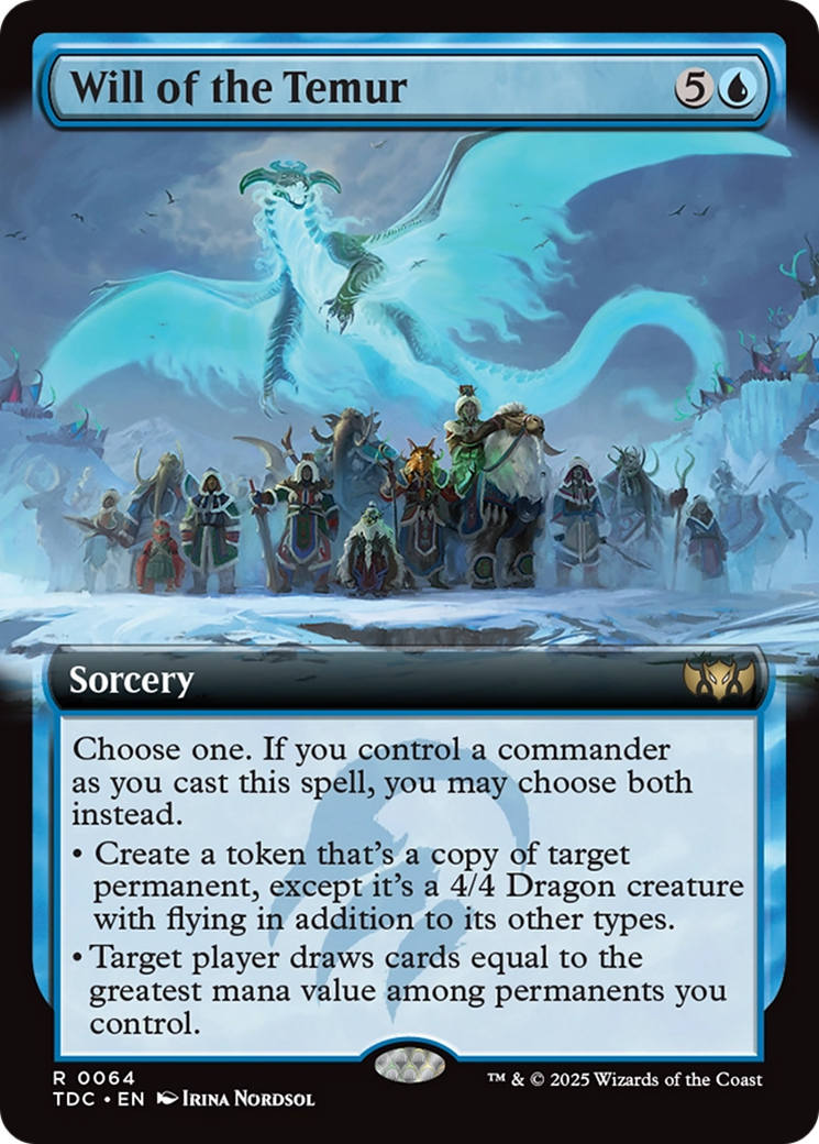 Will of the Temur (Extended Art) [Tarkir: Dragonstorm Commander] | The CG Realm