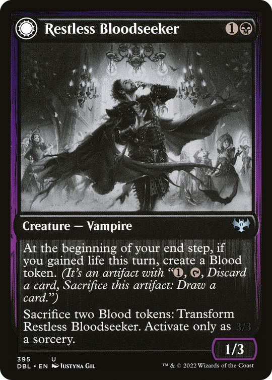 Restless Bloodseeker (DBL-395) - Innistrad: Double Feature: (Double Faced Transform)