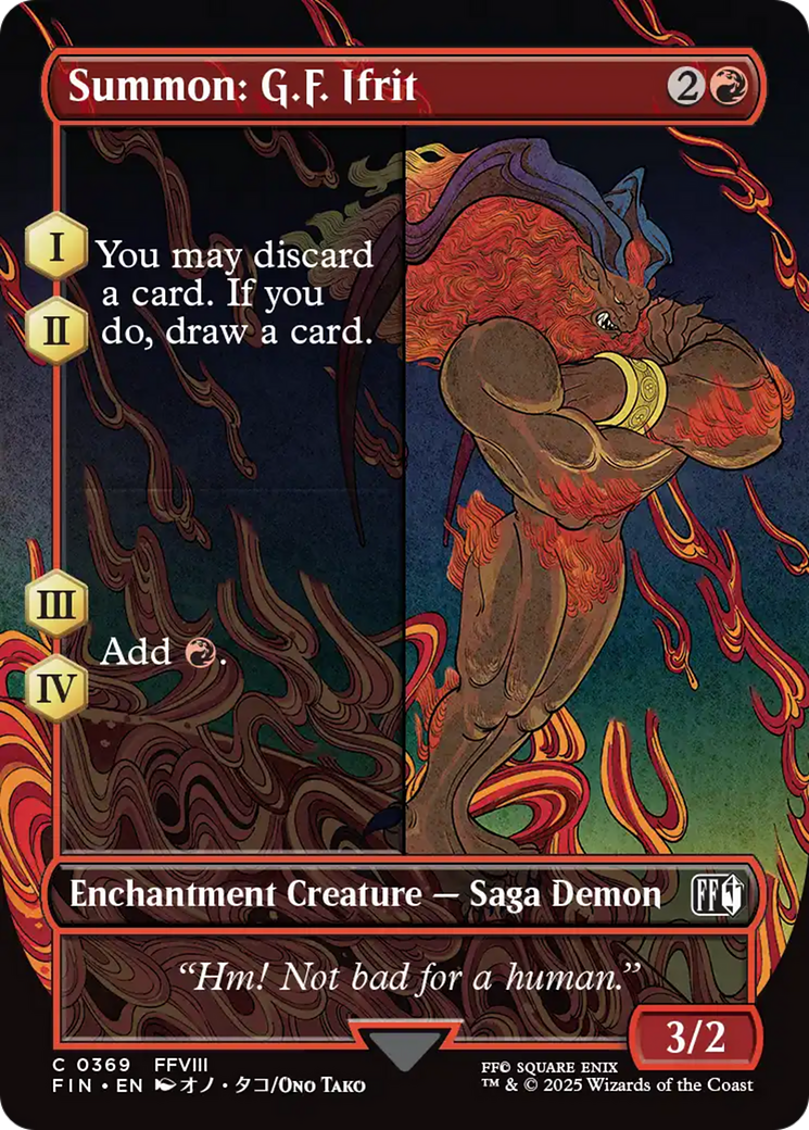Summon: G.F. Ifrit (Borderless) [FINAL FANTASY] | The CG Realm
