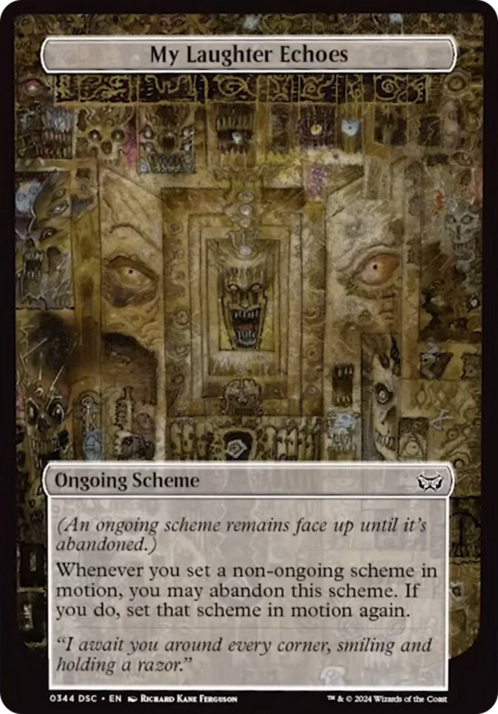 My Laughter Echoes (Full Art) (A:DSC-344) - Duskmourn: House of Horror Commander