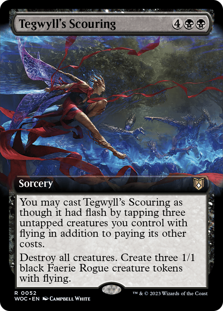 Tegwyll's Scouring (Extended Art) [Wilds of Eldraine Commander] | The CG Realm