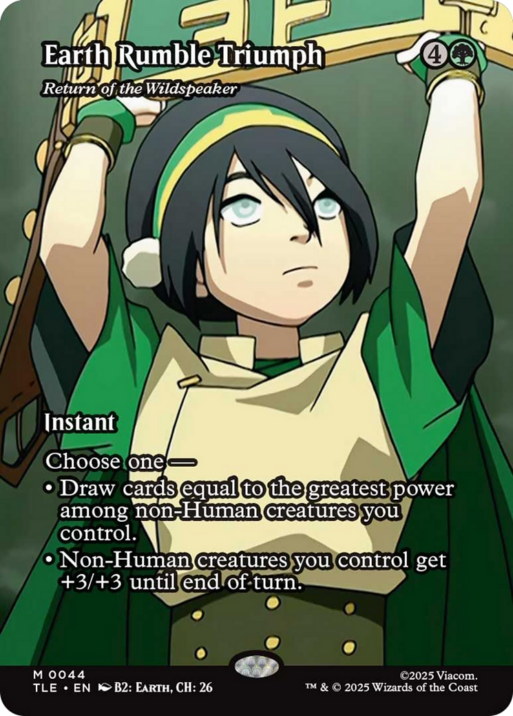 Earth Rumble Triumph - Return of the Wildspeaker (Borderless) [Avatar: The Last Airbender: Eternal-Legal] | The CG Realm