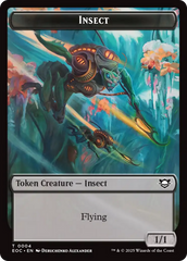 Insect // Golem (0013) Double-Sided Token [Edge of Eternities Commander Tokens] | The CG Realm