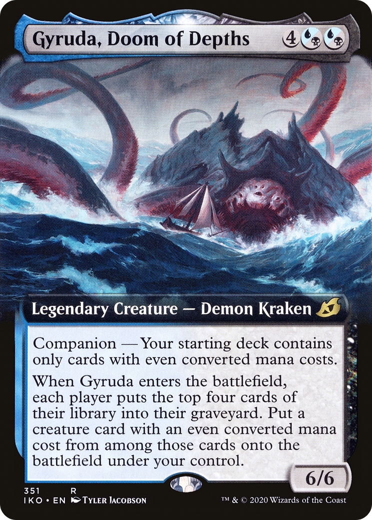 Gyruda, Doom of Depths (Extended Art) (IKO-351) - Ikoria: Lair of Behemoths: (companion, Extended Art)
