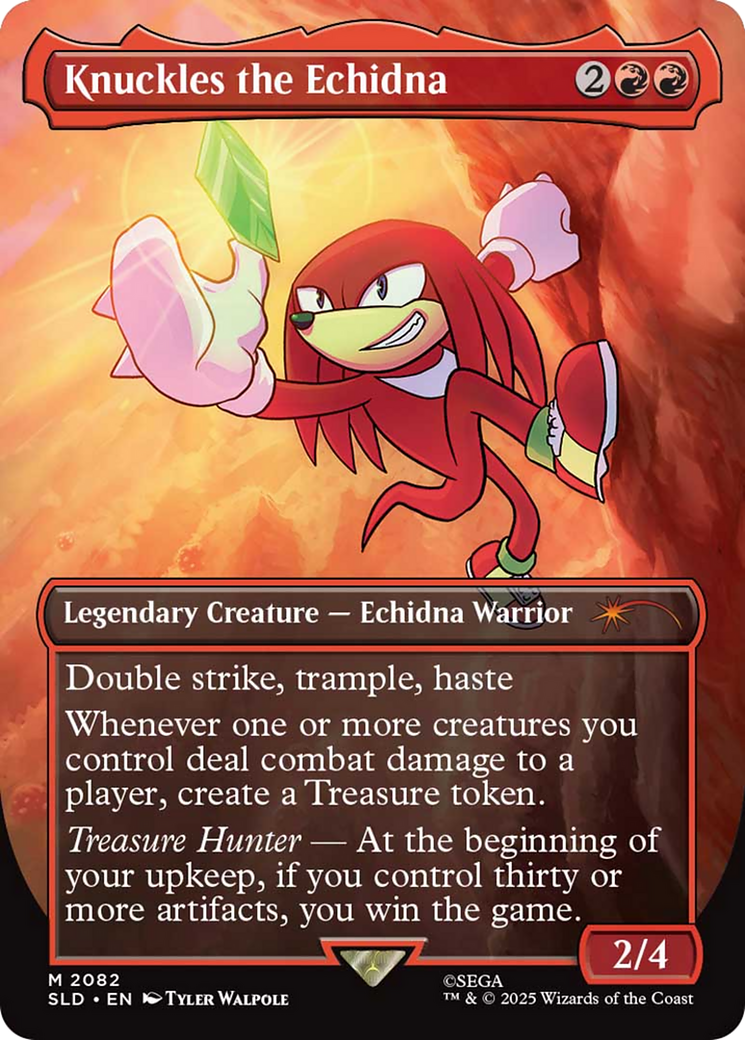 Knuckles the Echidna (Rainbow Foil) [Secret Lair Drop Series] | The CG Realm