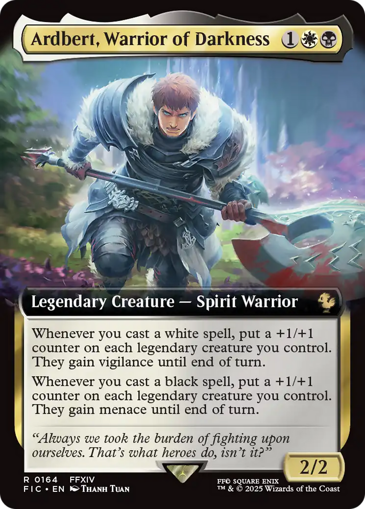 Ardbert, Warrior of Darkness (Extended Art) [FINAL FANTASY Commander] | The CG Realm