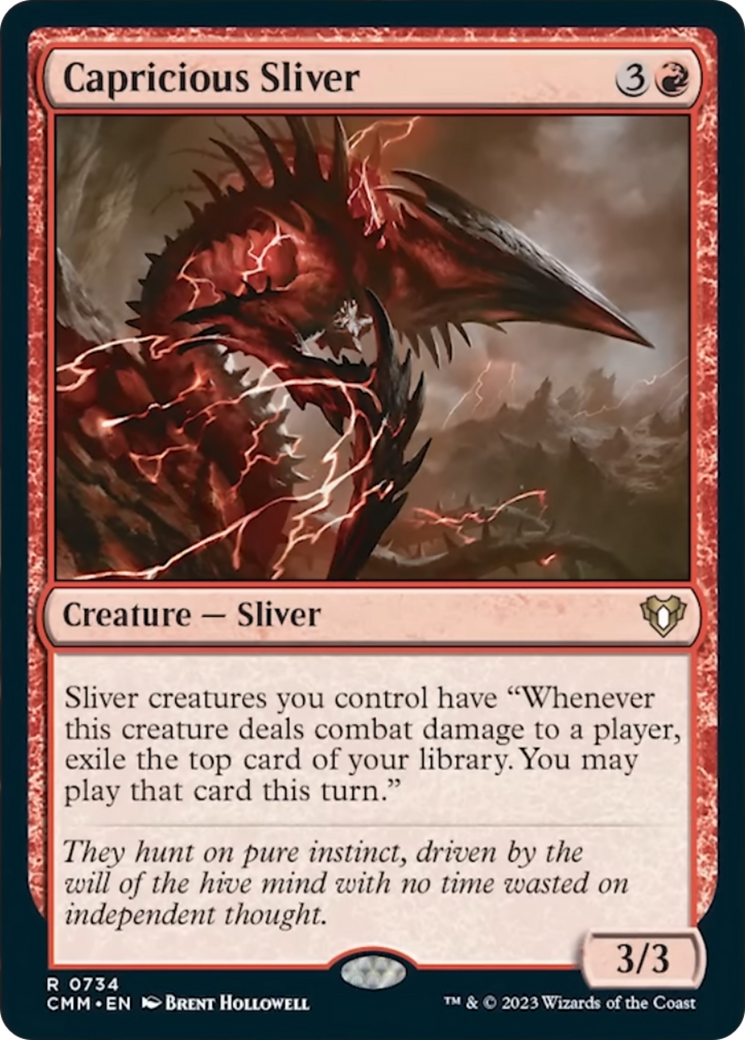 Capricious Sliver [Commander Masters] | The CG Realm