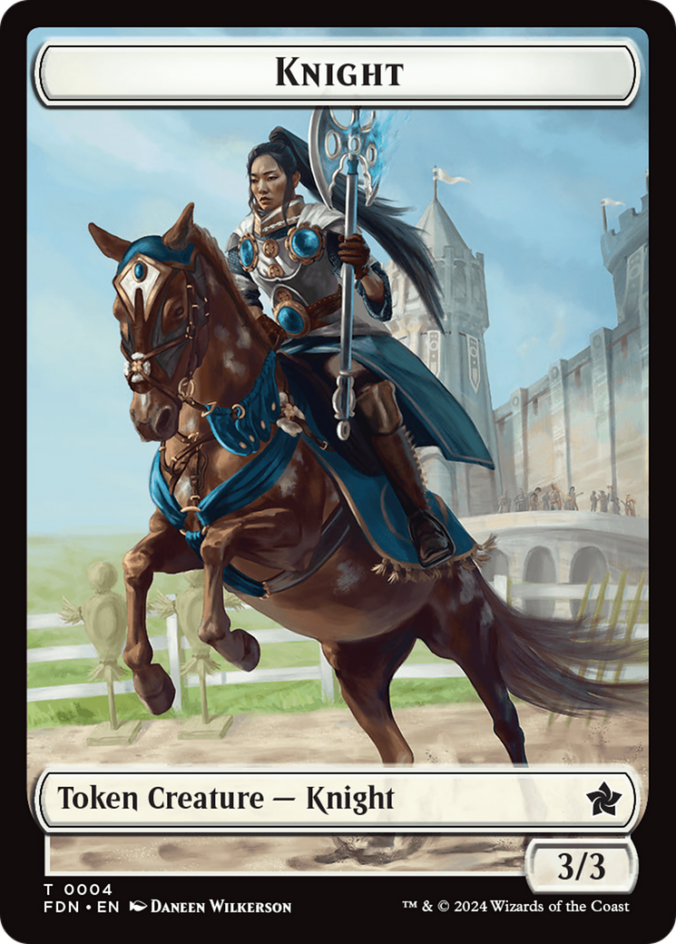 Human // Knight Double-Sided Token (FDN-3 // 4) - Foundations