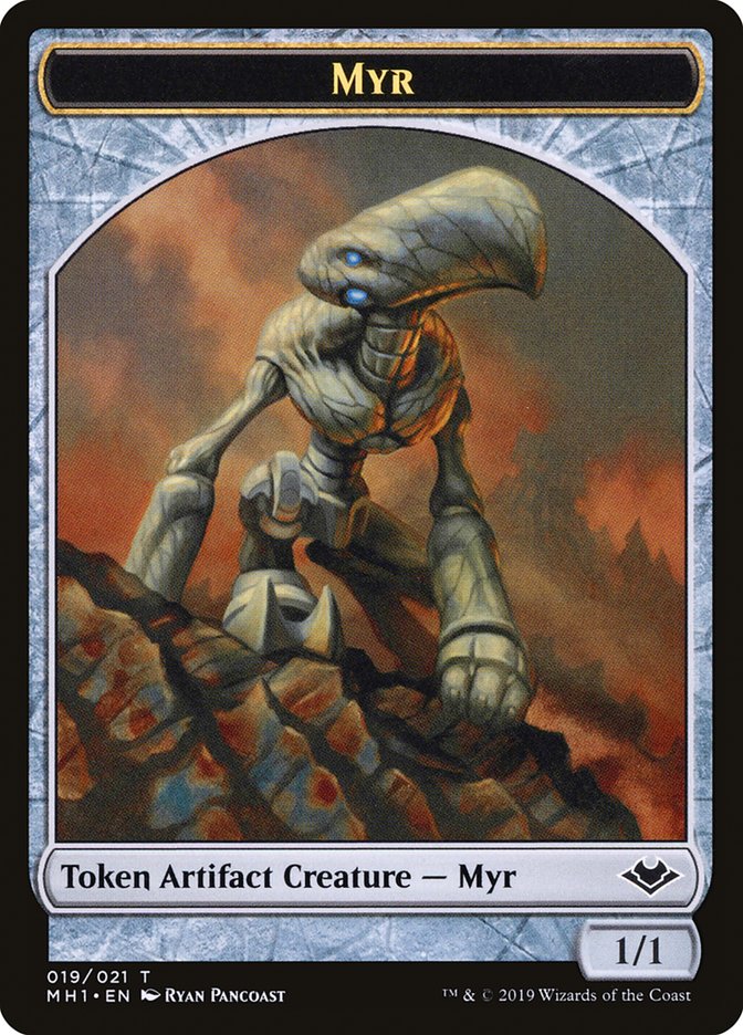 Goblin // Myr Double-Sided Token (MH1-10 // 19) - Modern Horizons