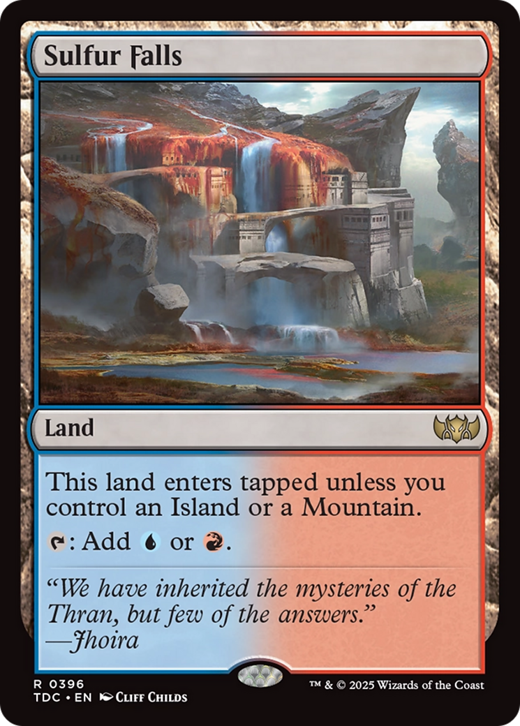 Sulfur Falls [Tarkir: Dragonstorm Commander] | The CG Realm