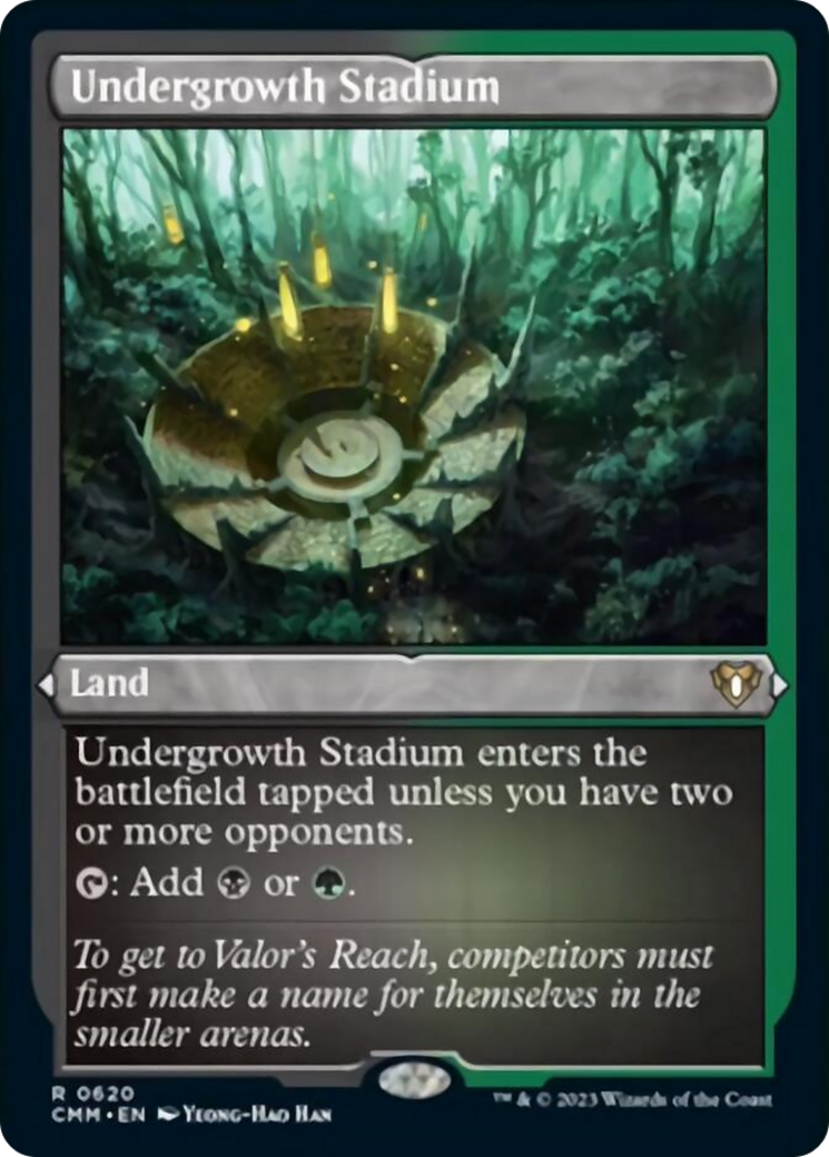 Undergrowth Stadium (Foil Etched) [Commander Masters] | The CG Realm