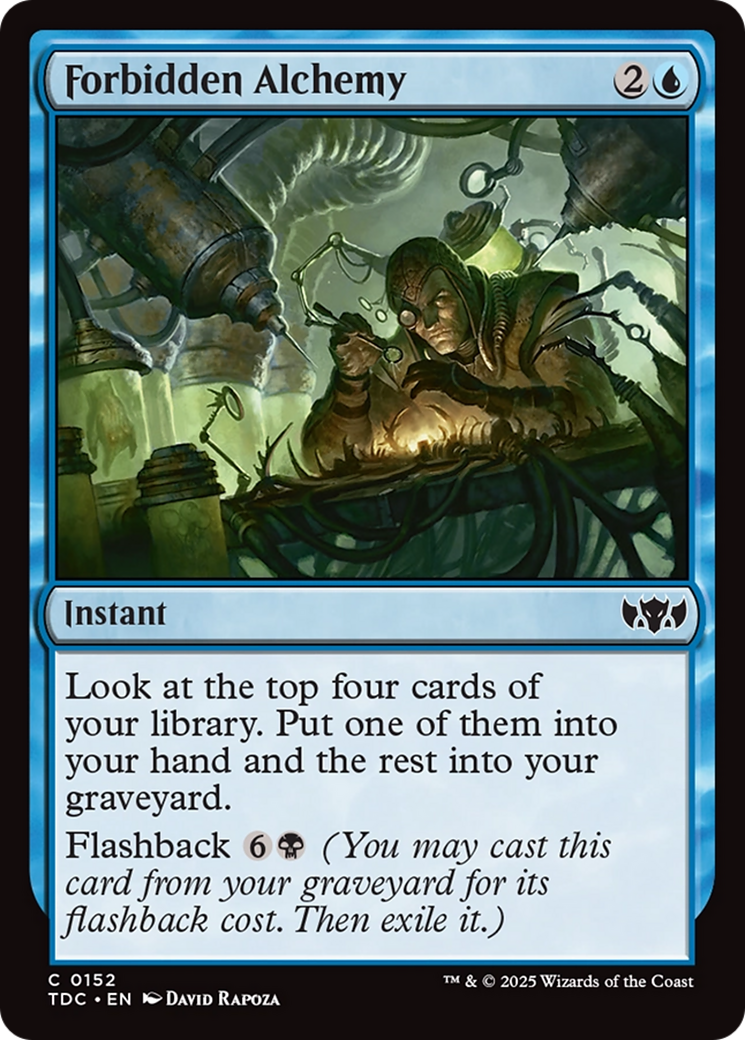 Forbidden Alchemy [Tarkir: Dragonstorm Commander] | The CG Realm