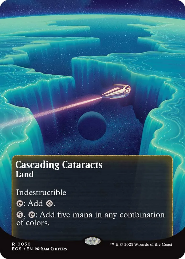 Cascading Cataracts (0050) (Borderless) [Edge of Eternities: Stellar Sights] | The CG Realm