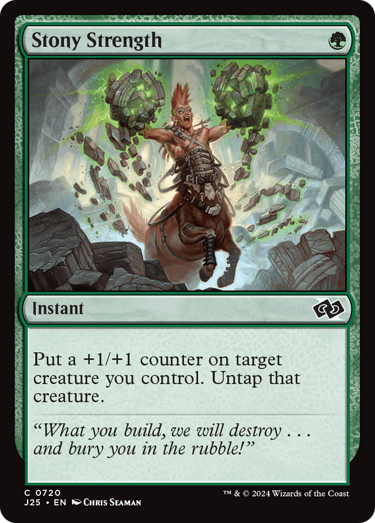 Stony Strength [Foundations Jumpstart] | The CG Realm