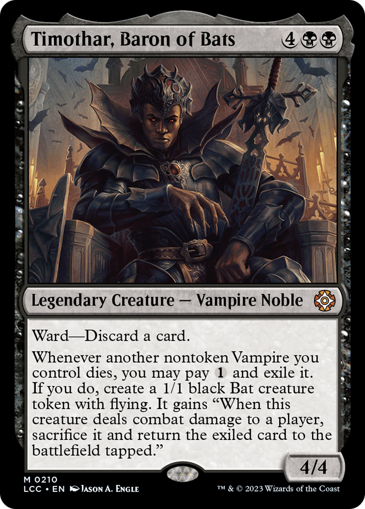 Timothar, Baron of Bats [The Lost Caverns of Ixalan Commander] | The CG Realm