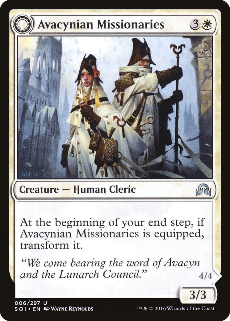 Avacynian Missionaries (SOI-006) - Shadows over Innistrad: (Double Faced Transform)