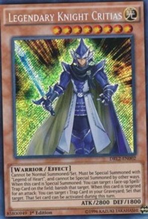 Legendary Knight Critias (DRL2-EN002) - Dragons of Legend 2 1st Edition