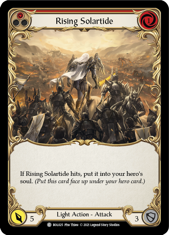 Rising Solartide (Red) [BOL025] (Monarch Boltyn Blitz Deck) | The CG Realm