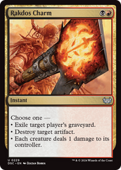 Rakdos Charm [Duskmourn: House of Horror Commander] | The CG Realm