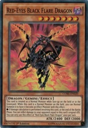 Red-Eyes Black Flare Dragon (CORE-EN020) - Clash of Rebellions Unlimited