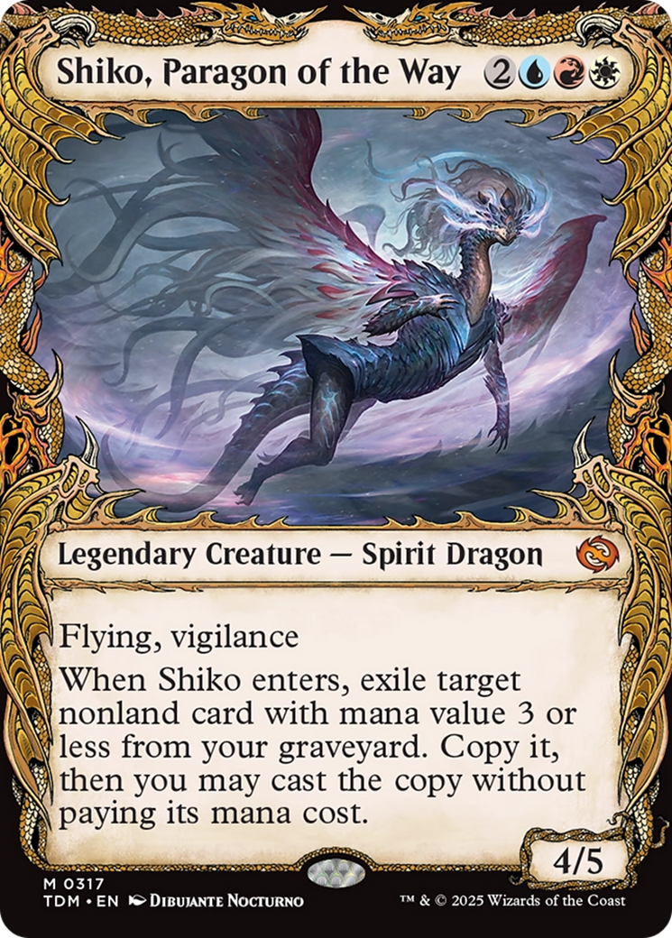 Shiko, Paragon of the Way (Showcase) [Tarkir: Dragonstorm] | The CG Realm