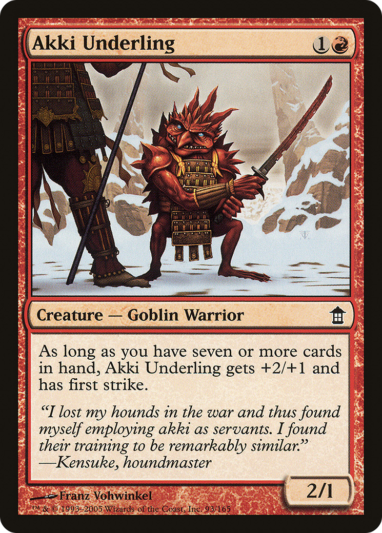 Akki Underling (SOK-093) - Saviors of Kamigawa