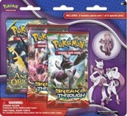 BREAKthrough Three Pack Pin Blisters [Mega Mewtwo Y]