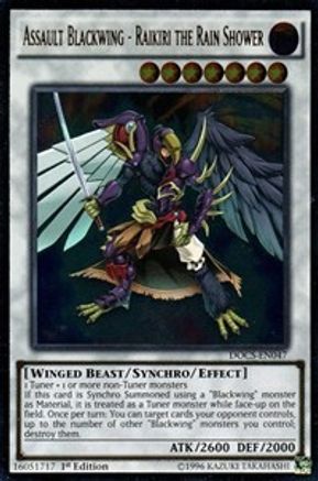 Assault Blackwing - Raikiri the Rain Shower (UTR) (DOCS-EN047) - Dimension of Chaos Unlimited