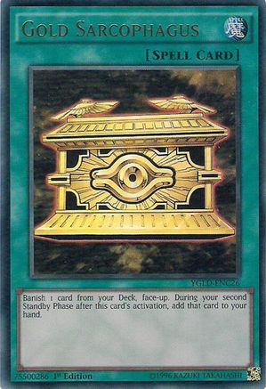 Gold Sarcophagus (YGLD-ENC26) - King of Games: Yugi's Legendary Decks Unlimited