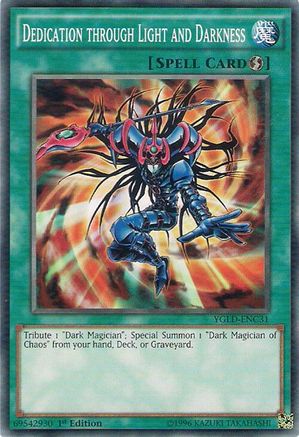 Dedication through Light and Darkness (YGLD-ENC31) - King of Games: Yugi's Legendary Decks Unlimited